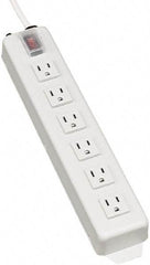 Tripp-Lite - 6 Outlets, 120 VAC15 Amps, 15' Cord, Power Outlet Strip - Keyhole, Tab Mount, 5-15 NEMA Configuration, 13-3/4" Strip - Eagle Tool & Supply