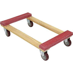 Vestil - 1,200 Lb Capacity Hardwood Dolly - 30" Long x 18" Wide - Eagle Tool & Supply