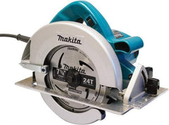 Makita - 15 Amps, 7-1/4" Blade Diam, 5,800 RPM, Electric Circular Saw - 5/8" Arbor Hole, Right Blade - Eagle Tool & Supply