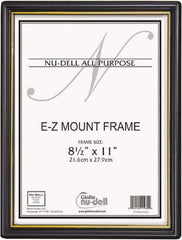 Nudell - Black/Gold Mount Frame - 11" High x 8-1/2" Wide - Eagle Tool & Supply