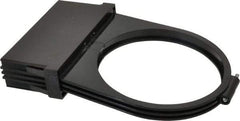 Made in USA - 4" Wide, 2 Magnification Task & Machine Light Shade Mount Magnifier - Black, For Use with Task Light - Eagle Tool & Supply