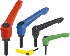 KIPP - M10, Fiberglass Reinforced Plastic Threaded Stud Adjustable Clamping Handle - 109mm OAL, 66mm High - Eagle Tool & Supply