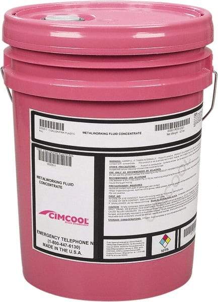 Cimcool - Cimperial 861, 5 Gal Pail Cutting & Grinding Fluid - Semisynthetic - Eagle Tool & Supply