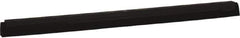 Vikan - 28" Foam Rubber Blade Squeegee Refill - Double Edge, Black, Plastic Holder - Eagle Tool & Supply