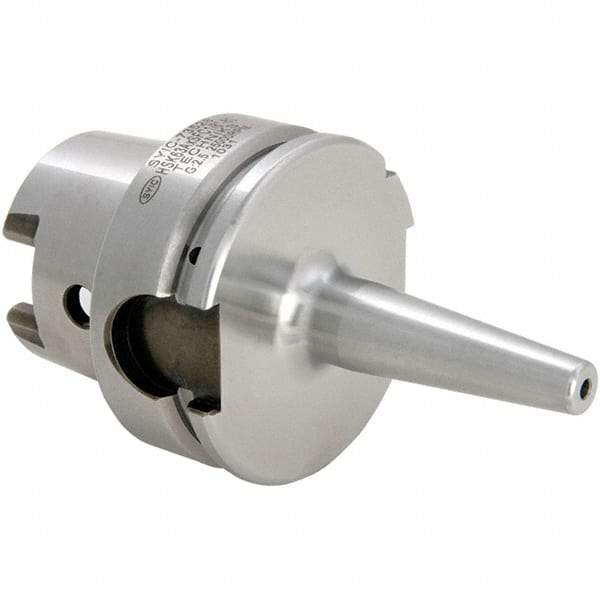 Techniks - 3/16" Hole Diam, HSK63A Taper Shank Shrink Fit Tool Holder & Adapter - 80mm Projection, 0.43" Nose Diam, Through Coolant - Exact Industrial Supply