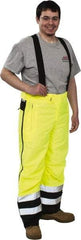 OccuNomix - Size M, Black & Yellow, Rain Pants - 3 Pockets - Eagle Tool & Supply