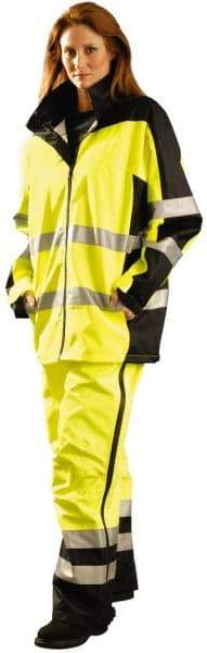OccuNomix - Size XL, Yellow, Rain Jacket - 43-46" Chest, 3 Pockets - Eagle Tool & Supply