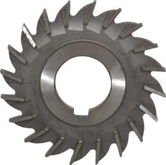 Made in USA - 3" Diam x 1/4" Width of Cut, 20 Teeth, Cobalt Side Milling Cutter - Straight Teeth, Uncoated - Eagle Tool & Supply