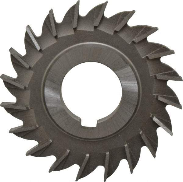 Made in USA - 3" Diam x 5/16" Width of Cut, 20 Teeth, Cobalt Side Milling Cutter - Straight Teeth, Uncoated - Eagle Tool & Supply