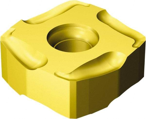 Sandvik Coromant - R3651505 KL Grade 1020 Carbide Milling Insert - TiAlN Finish, 5.66mm Thick, 15mm Inscribed Circle, 0.3mm Corner Radius - Eagle Tool & Supply