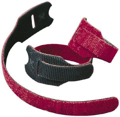 VELCRO Brand - 900 Piece 3/4" Wide x 8" Piece Length, Self Fastening Tie/Strap Hook & Loop Strap - Perforated/Pieces Roll, Cranberry, Fire Retardant, Printable Surface - Eagle Tool & Supply