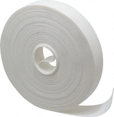 VELCRO Brand - 1" Wide x 25 Yd Long Self Fastening Tie/Strap Hook & Loop Roll - Continuous Roll, White, Printable Surface - Eagle Tool & Supply