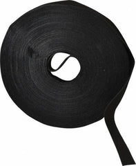 VELCRO Brand - 5/8" Wide x 25 Yd Long Self Fastening Tie/Strap Hook & Loop Roll - Continuous Roll, Black, Printable Surface - Eagle Tool & Supply