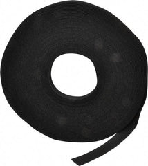VELCRO Brand - 3/4" Wide x 25 Yd Long Self Fastening Tie/Strap Hook & Loop Roll - Continuous Roll, Black - Eagle Tool & Supply