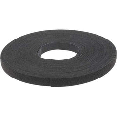 VELCRO Brand - 5/8" Wide x 25 Yd Long Self Fastening Tie/Strap Hook & Loop Roll - Continuous Roll, Black - Eagle Tool & Supply