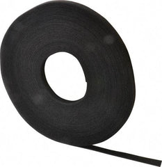 VELCRO Brand - 1/2" Wide x 25 Yd Long Self Fastening Tie/Strap Hook & Loop Roll - Continuous Roll, Black - Eagle Tool & Supply