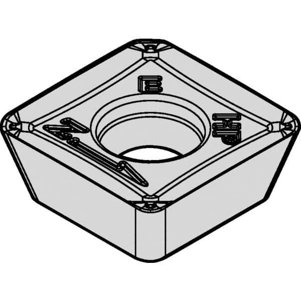 Kennametal - SDPT433 HPZ Grade KCPM40 Carbide Milling Insert - TiAlN/AlCrN Finish, 3/16" Thick, 1/2" Inscribed Circle, 3/64" Corner Radius - Eagle Tool & Supply