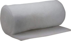 Made in USA - 15' Long x 30" Wide x 1" Thick Polyester Media Air Filter Media Roll - MERV 5, 85% Arrestance Efficiency, 500 FPM Max Air Flow, 0.14" wpg Init Resist, 1" wpg Final Resist, 30% Particle Capture Efficiency, Use with MSA - Eagle Tool & Supply