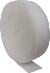 Made in USA - 90' Long x 8" Wide x 1" Thick Polyester Media Air Filter Media Roll - MERV 5, 85% Arrestance Efficiency, 500 FPM Max Air Flow, 0.14" wpg Init Resist, 1" wpg Final Resist, 30% Particle Capture Efficiency, Use with Any Unit - Eagle Tool & Supply