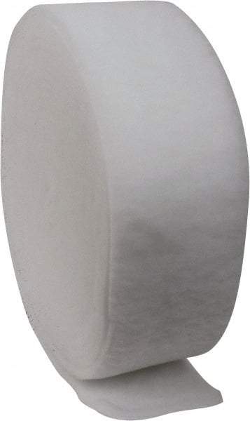 Made in USA - 90' Long x 12" Wide x 1" Thick Polyester Media Air Filter Media Roll - MERV 5, 85% Arrestance Efficiency, 500 FPM Max Air Flow, 0.14" wpg Init Resist, 1" wpg Final Resist, 30% Particle Capture Efficiency, Use with Any Unit - Eagle Tool & Supply