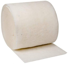 Made in USA - 90' Long x 30" Wide x 1" Thick Polyester Media Air Filter Media Roll - MERV 5, 85% Arrestance Efficiency, 500 FPM Max Air Flow, 0.14" wpg Init Resist, 1" wpg Final Resist, 30% Particle Capture Efficiency, Use with Any Unit - Eagle Tool & Supply