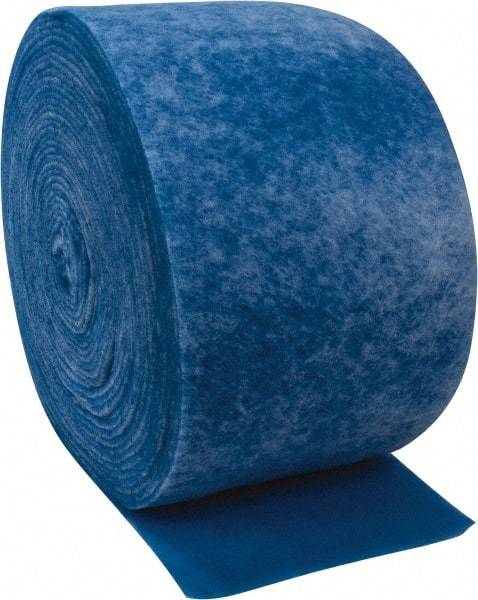 Made in USA - 135' Long x 20" Wide x 1/2" Thick Polyester Media Air Filter Media Roll - MERV 4, 80% Arrestance Efficiency, 500 FPM Max Air Flow, 0.1" wpg Init Resist, 1" wpg Final Resist, 30% Particle Capture Efficiency, Use with Any Unit - Eagle Tool & Supply