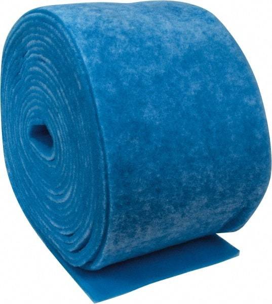 Made in USA - 90' Long x 20" Wide x 1" Thick Polyester Media Air Filter Media Roll - MERV 7, 86% Arrestance Efficiency, 500 FPM Max Air Flow, 0.14" wpg Init Resist, 1" wpg Final Resist, Use with Any Unit - Eagle Tool & Supply