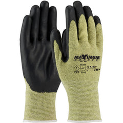 73-K1800/XL Task Specific Gloves - Maximum Safety - AR/FR Aramid Shell - Black Nitrile Grip - PPE Level 1 - A4 - Exact Industrial Supply