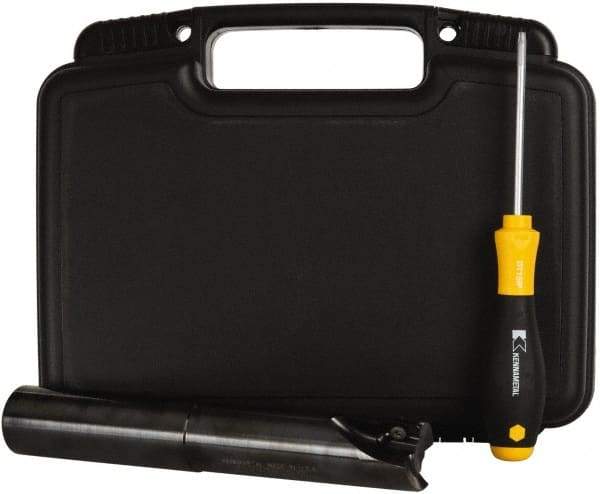 Kennametal - 1-1/4" Cut Diam, 18mm Max Depth of Cut, 1-1/4" Shank Diam, 8" OAL, Indexable Square Shoulder End Mill - EC18.., EP18.. Inserts, Cylindrical Shank, 0° Lead Angle - Eagle Tool & Supply