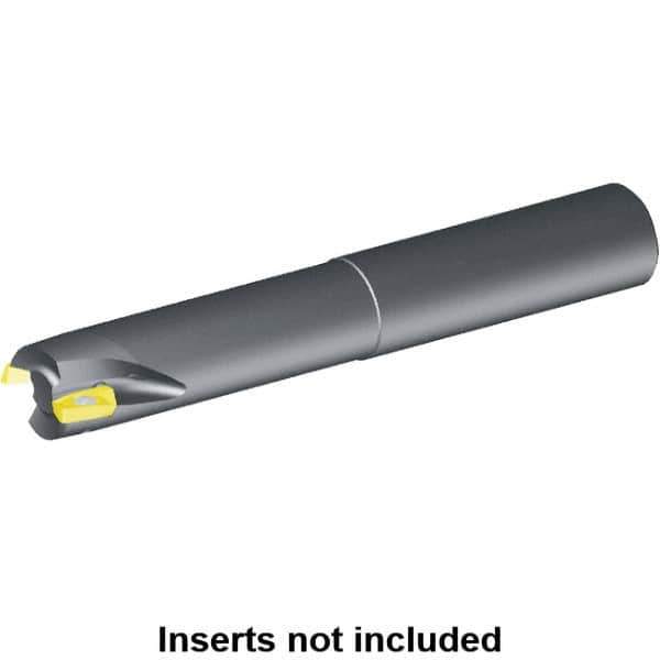 Kennametal - 3/4" Cut Diam, 0.58" Max Depth of Cut, 3/4" Shank Diam, 8" OAL, Indexable Square Shoulder End Mill - EC14.., EP14.. Inserts, Cylindrical Shank, 0° Lead Angle, Through Coolant - Eagle Tool & Supply
