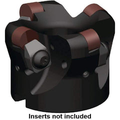 Kennametal - 100mm Cut Diam, 6mm Max Depth, 32mm Arbor Hole, 6 Inserts, RNGN 1207... Insert Style, Indexable Copy Face Mill - KSSR Cutter Style, 11,200 Max RPM, 50mm High, Series KSSR-RN - Eagle Tool & Supply