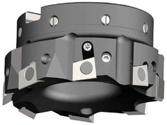 Kennametal - 2 Inserts, 1-1/2" Cut Diam, 1/2" Arbor Diam, 0.394" Max Depth of Cut, Indexable Square-Shoulder Face Mill - 0/90° Lead Angle, 1.57" High, BGHX 15L5... Insert Compatibility, Through Coolant, Series Fix-Perfect - Eagle Tool & Supply