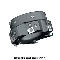 Kennametal - 4 Inserts, 2-1/2" Cut Diam, 3/4" Arbor Diam, 0.394" Max Depth of Cut, Indexable Square-Shoulder Face Mill - 0/90° Lead Angle, 1.57" High, BGHX 15L5... Insert Compatibility, Through Coolant, Series Fix-Perfect - Eagle Tool & Supply