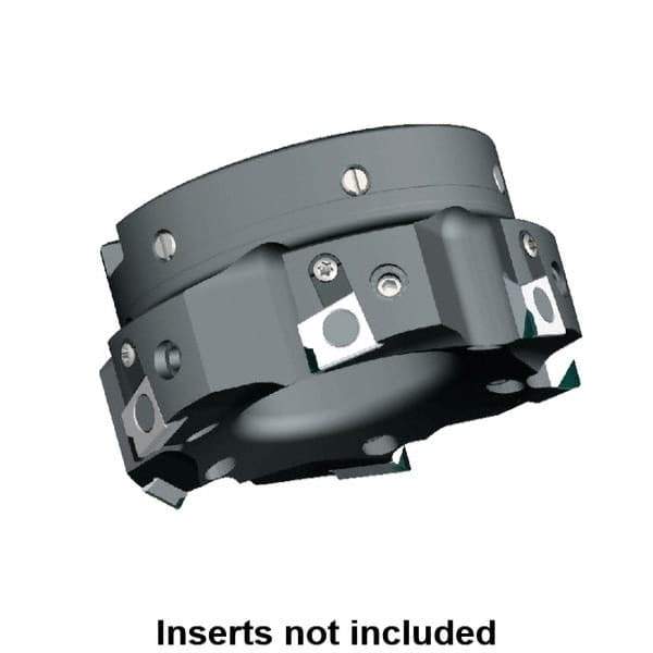 Kennametal - 4 Inserts, 63mm Cut Diam, 22mm Arbor Diam, 9.5mm Max Depth of Cut, Indexable Square-Shoulder Face Mill - 0/90° Lead Angle, 40mm High, BGHX 15L5... Insert Compatibility, Series Fix-Perfect - Eagle Tool & Supply
