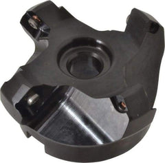 Kennametal - 62.99mm Cut Diam, 1" Arbor Hole, 6.6mm Max Depth of Cut, 45° Indexable Chamfer & Angle Face Mill - 4 Inserts, SEKT 1404... Insert, Right Hand Cut, 4 Flutes, Series KSSM - Eagle Tool & Supply