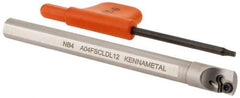 Kennametal - 0.285" Min Bore Diam, 3" OAL, 1/4" Shank Diam, A-SCLD Indexable Boring Bar - CD.. Insert, Screw Holding Method - Eagle Tool & Supply