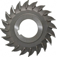 Made in USA - 3" Diam x 1/4" Width of Cut, 20 Teeth, High Speed Steel Side Milling Cutter - Straight Teeth, Uncoated - Eagle Tool & Supply