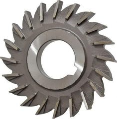 Made in USA - 3" Diam x 11/32" Width of Cut, 20 Teeth, High Speed Steel Side Milling Cutter - Straight Teeth, Uncoated - Eagle Tool & Supply