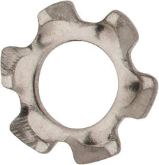 Value Collection - M2.5 Screw, 2.7mm ID, Stainless Steel External Tooth Lock Washer - 5.5mm OD, Uncoated, Grade 18-8 & Austenitic A2 - Eagle Tool & Supply