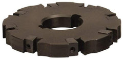 APT - Arbor Hole Connection, 0.485" Cutting Width, 3-9/16" Depth of Cut, 10" Cutter Diam, 2" Hole Diam, 20 Tooth Indexable Slotting Cutter - SM10 Toolholder, CTA 4 Insert, Neutral Cutting Direction - Eagle Tool & Supply