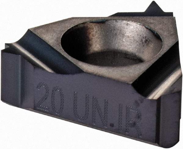 Iscar - 11IR Internal Right Hand 20 UN Laydown Threading Insert - Grade IC908, TiN/TiAlN Coated Carbide, 6.35mm Inscribed Circle - Eagle Tool & Supply