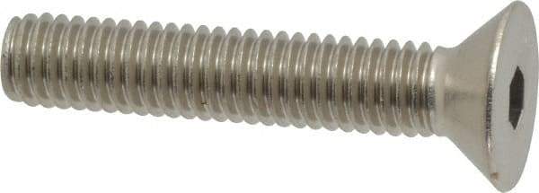 Value Collection - 3/8-16 UNC Hex Socket Drive, 82° Flat Screw - Grade 316 Stainless Steel, Fully Threaded, 2" OAL - Eagle Tool & Supply