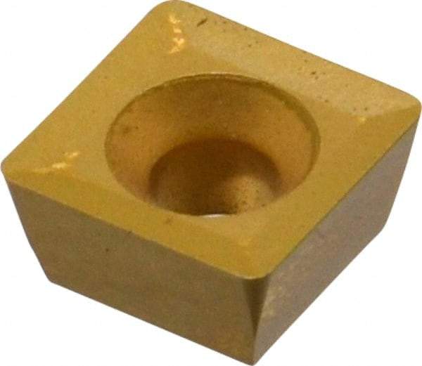 Interstate - SPEH332 Grade ICP55M Carbide Milling Insert - TiN/TiC/TiCN/TiN Finish, 3/16" Thick, 3/8" Inscribed Circle, 1/32" Corner Radius - Eagle Tool & Supply