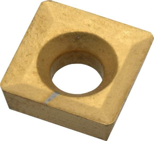 Interstate - SPEH322 Grade ICP55M Carbide Milling Insert - TiN/TiC/TiCN/TiN Finish, 1/8" Thick, 3/8" Inscribed Circle, 1/32" Corner Radius - Eagle Tool & Supply