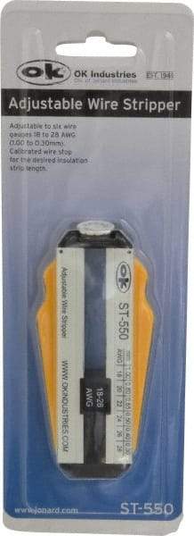 Jonard Tools - 28 to 18 AWG Capacity Precision Wire Stripper - Polycarbonate Handle - Eagle Tool & Supply