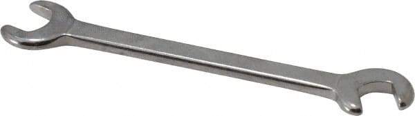 Blackhawk by Proto - 5/16" x 9/32" Standard Ignition Open End Wrench - 3-1/2" OAL, Double End, Satin Finish, 15° & 60° Head Angle - Eagle Tool & Supply