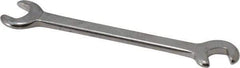 Blackhawk by Proto - 5/16" x 9/32" Standard Ignition Open End Wrench - 3-1/2" OAL, Double End, Satin Finish, 15° & 60° Head Angle - Eagle Tool & Supply
