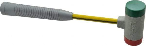 NUPLA - 1 Lb Head 1-3/8" Face Tough Polymer Hammer - Fiberglass Handle - Eagle Tool & Supply