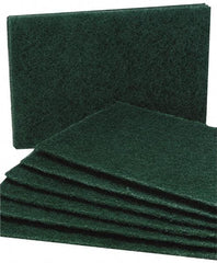 Ability One - 9-1/2" Long x 6" Wide x 1/4" Thick Sponge - Medium-Duty, Green - Eagle Tool & Supply