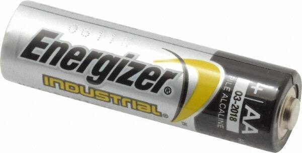Ability One - Size AA, Alkaline, Standard Battery - 1.5 Volts, Button Tab Terminal - Eagle Tool & Supply
